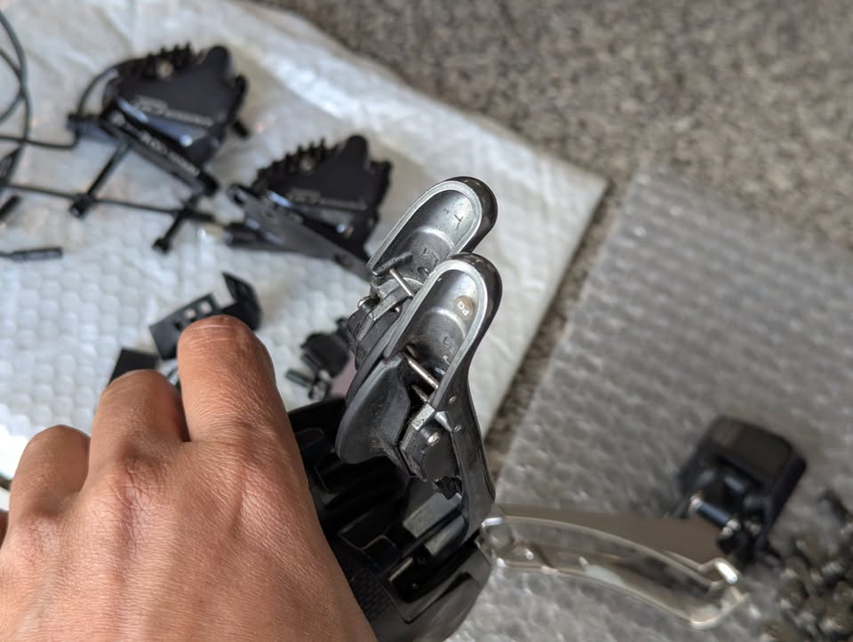 Shimano 2x11 Di2 Ultegra, DA, RS785 mix but full