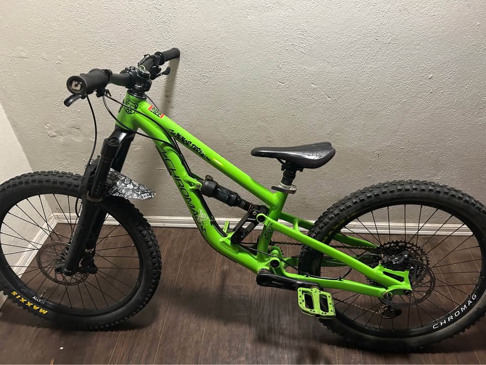 Chromag 24 inch full suspension kids mountain bike