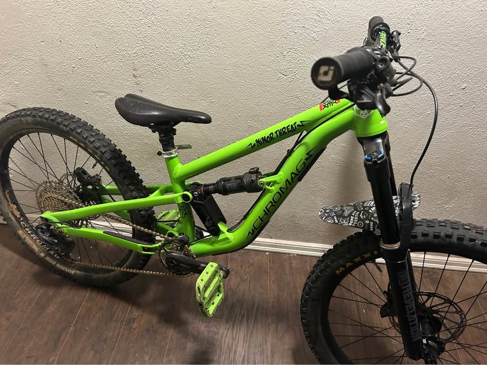 Chromag 24 inch full suspension kids mountain bike